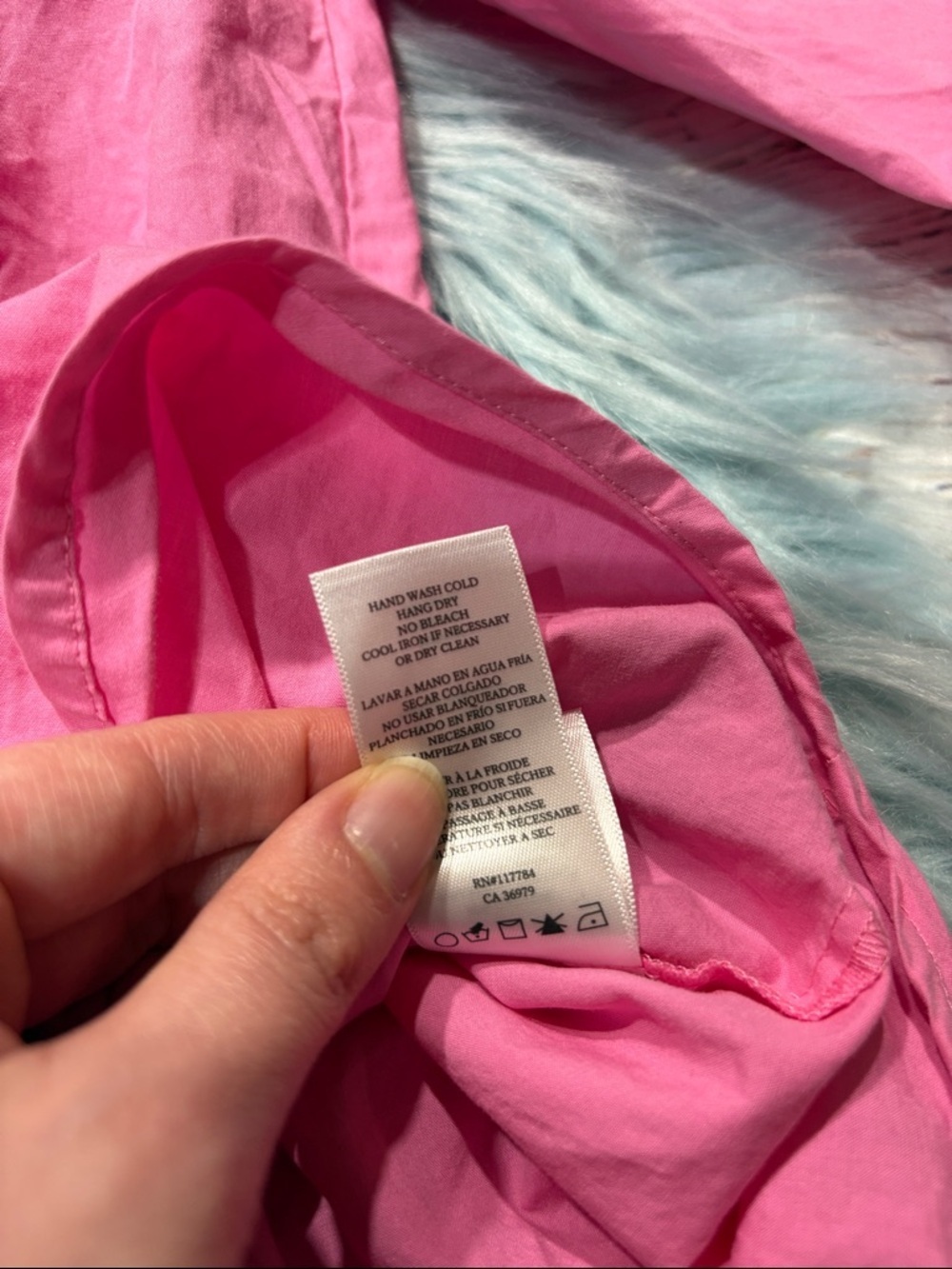 rails janae hot pink button front poplin blouse - Picture 7 of 9